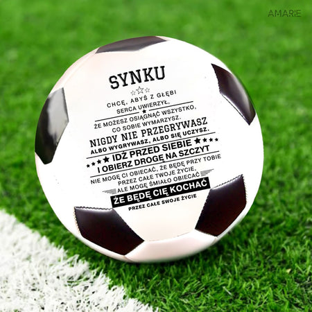 Dla mojego syna - Niepowtarzalna piłka do piłki nożnej ze specjalną wiadomością