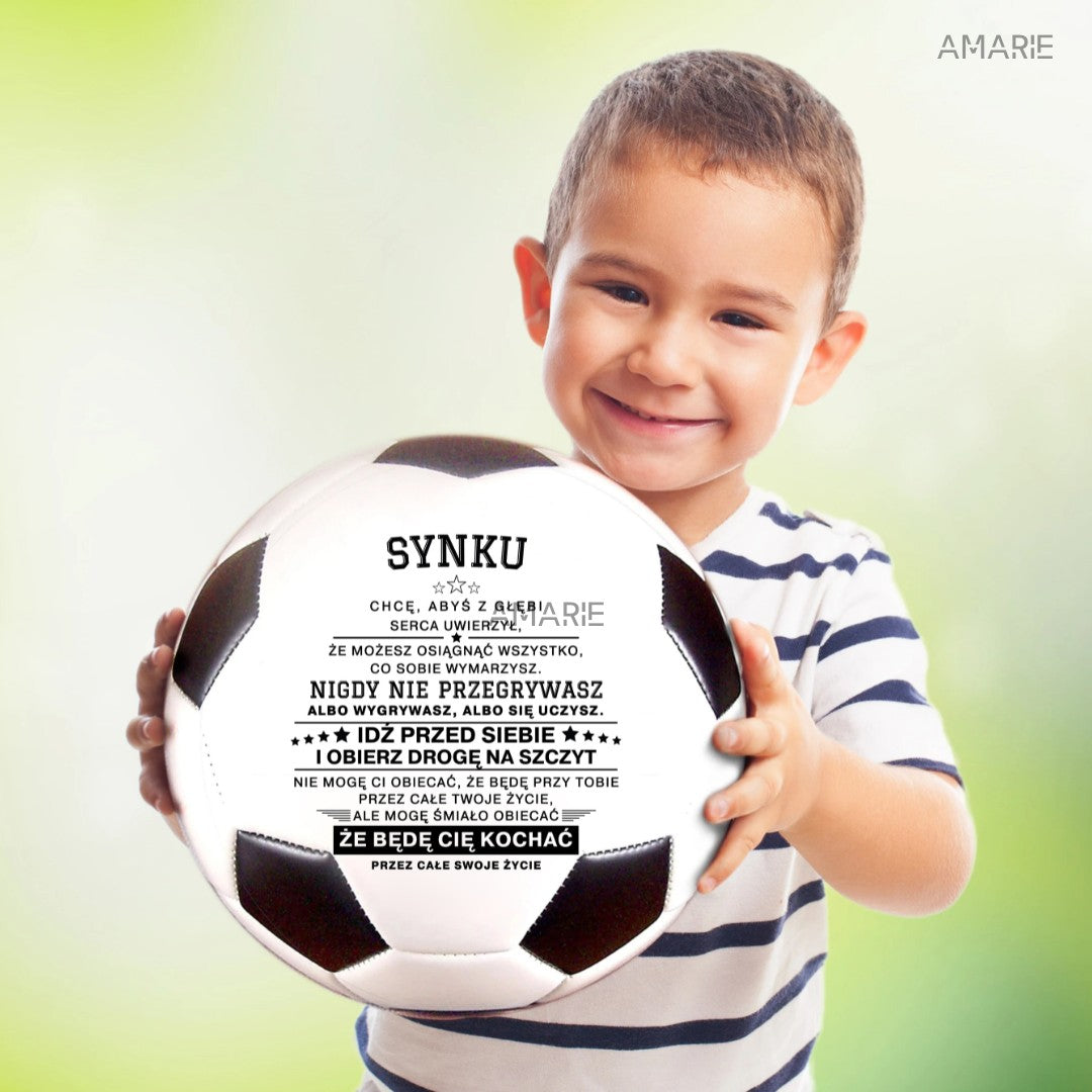 Dla mojego syna - Niepowtarzalna piłka do piłki nożnej ze specjalną wiadomością