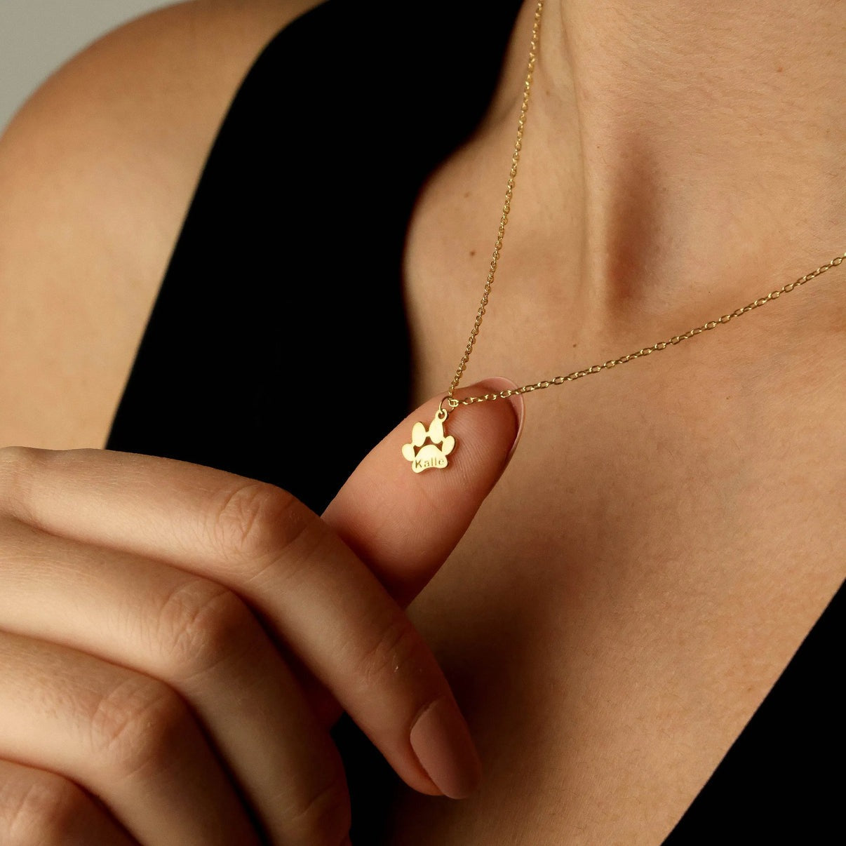 Personalizowany Naszyjnik z Odciskiem Łapy Zwierzaka